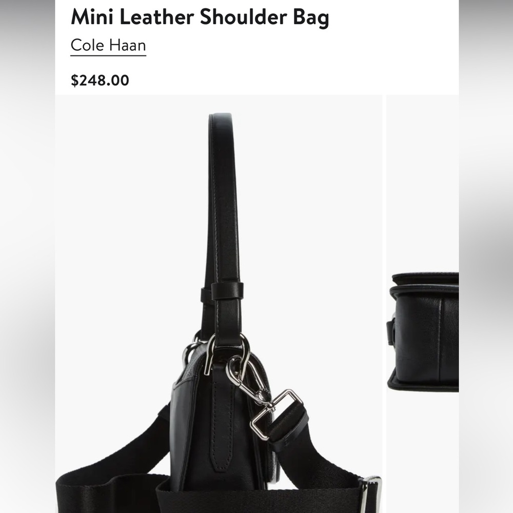 Cole Haan Shoulder Leather Bag - Picture 9 of 14